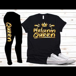 Melanin Queen tee/leggings